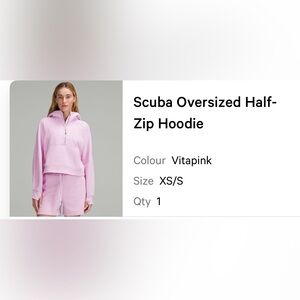 XS/SMALL
LuLulemon Scuba Hoodie
Preowned 
Pink/Light Violet
🐶🚭